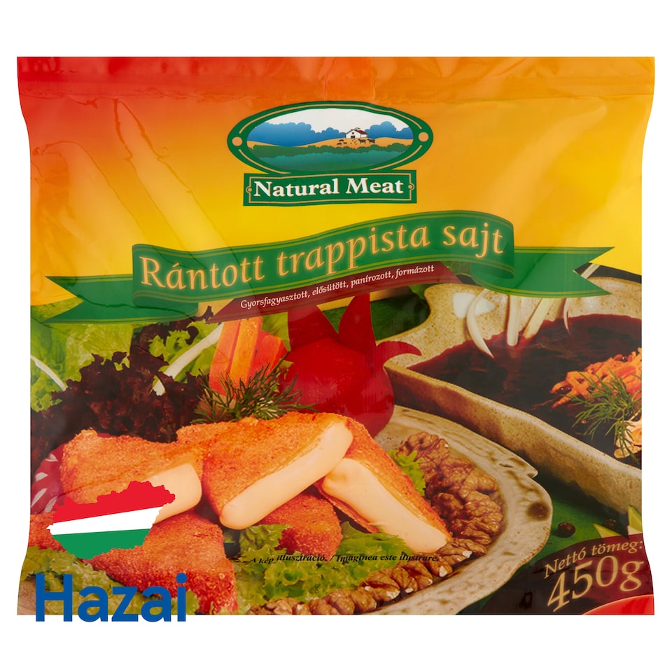 Natural Meat Quick-Frozen Breaded Trappist Cheese 450 g