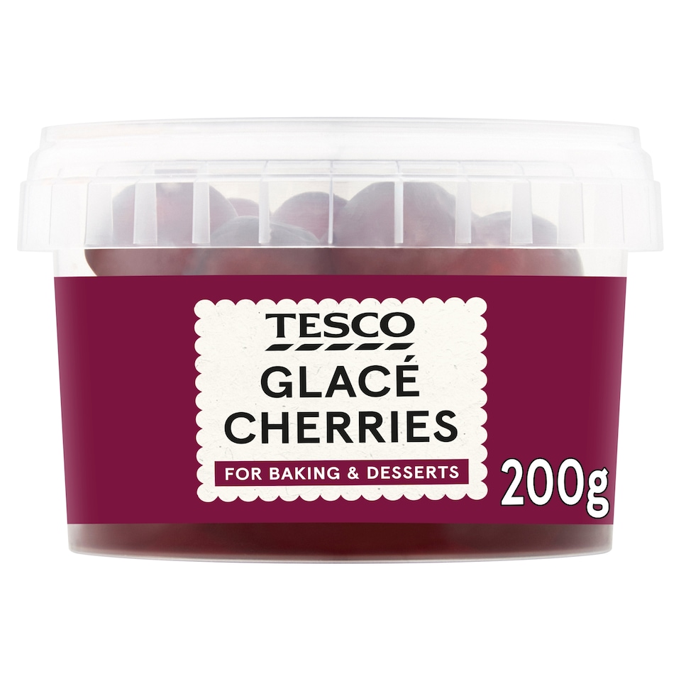 Tesco Glace Cherries 200G