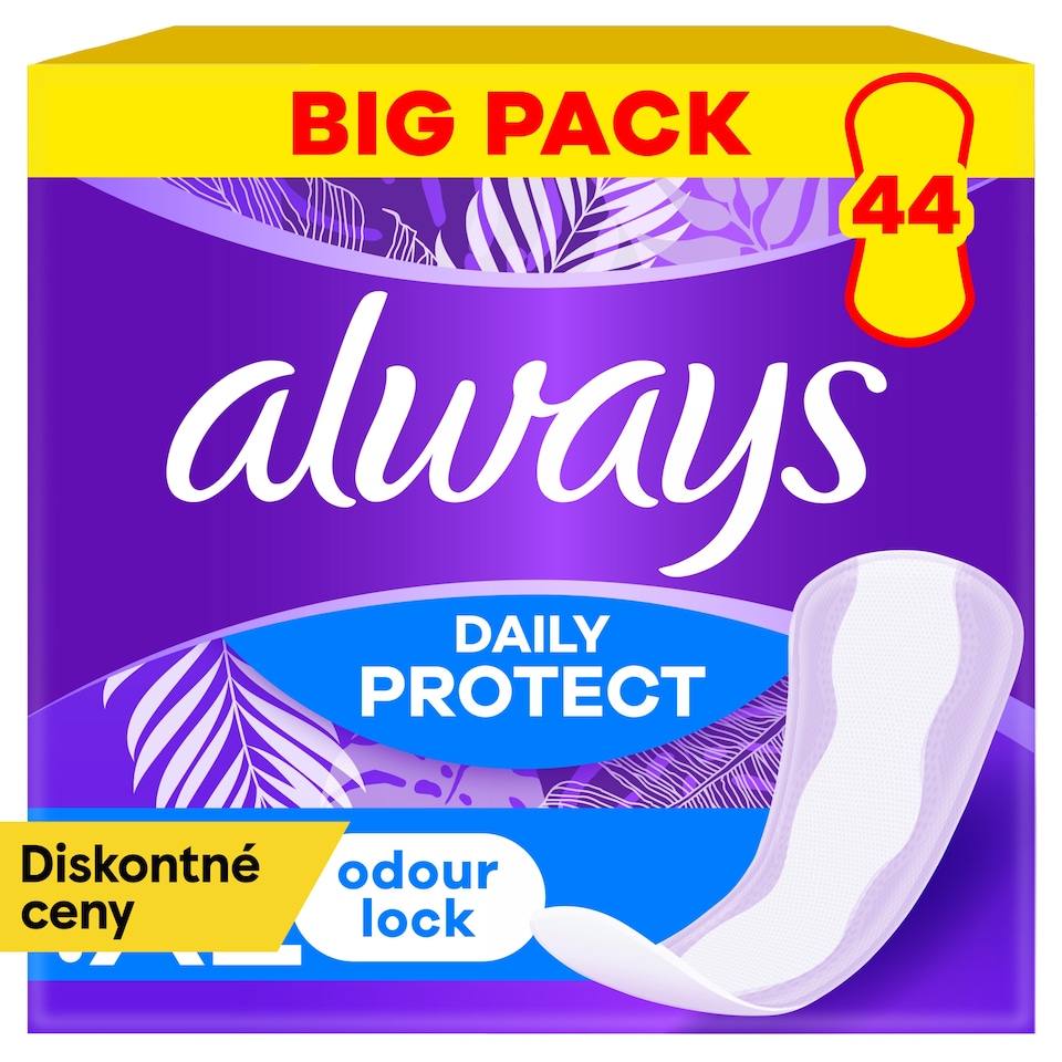 obrázok 1 z Always Dailies Long Plus Extra Ochrana Intímky 44 ks