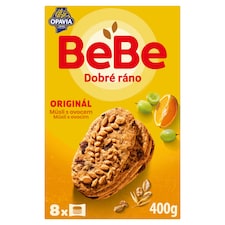 Opavia sušenky BeBe Dobré Ráno müsli s ovocem 8 x 50g (400g)