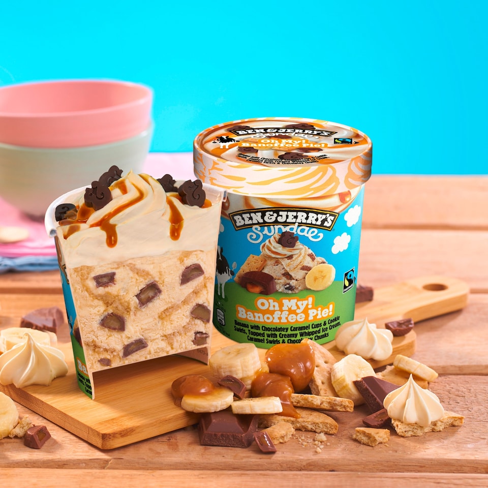 image 1 of Ben & Jerry's Sundae Oh My Banoffee Pie Ice Cream Tub 427ml