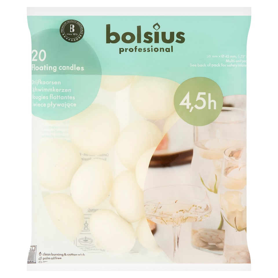 Bolsius lebegő gyertya 20 db