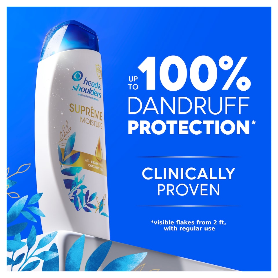 image 1 of Head & Shoulders Supreme Moisture Anti Dandruff Shampoo 400Ml