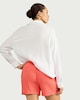 image 3 of F&F Textured Drawstring Shorts in Coral
