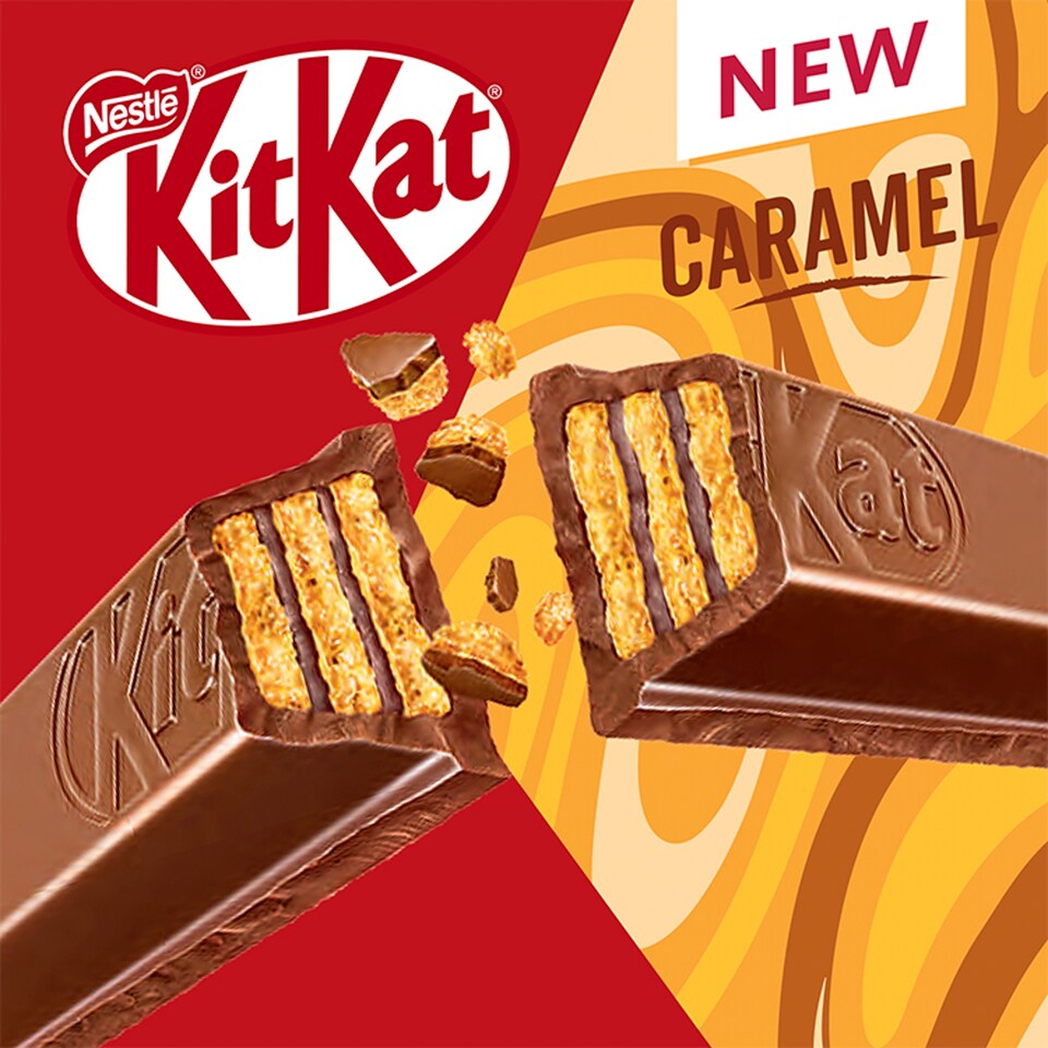 image 1 of Kit Kat 4 Finger Caramel Chocolate Bar 41.5g