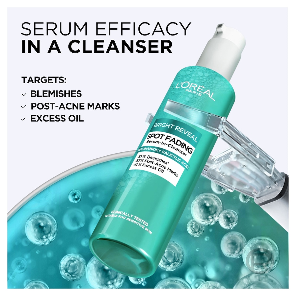 image 1 of L'Oreal Paris Bright Reveal Niacinamide Dark Spot Advanced Cleanser 150ml