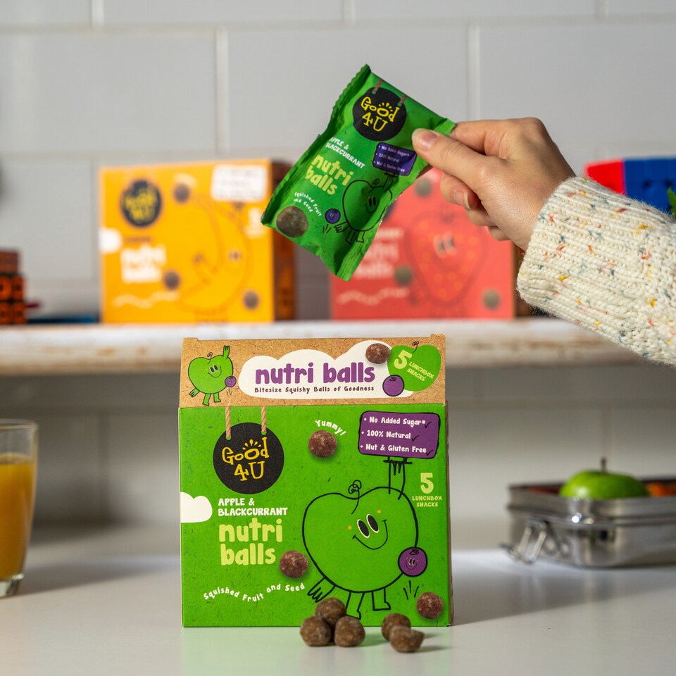 image 1 of Good4u Nutri Balls Apple Blackcurrant Multipack 100G