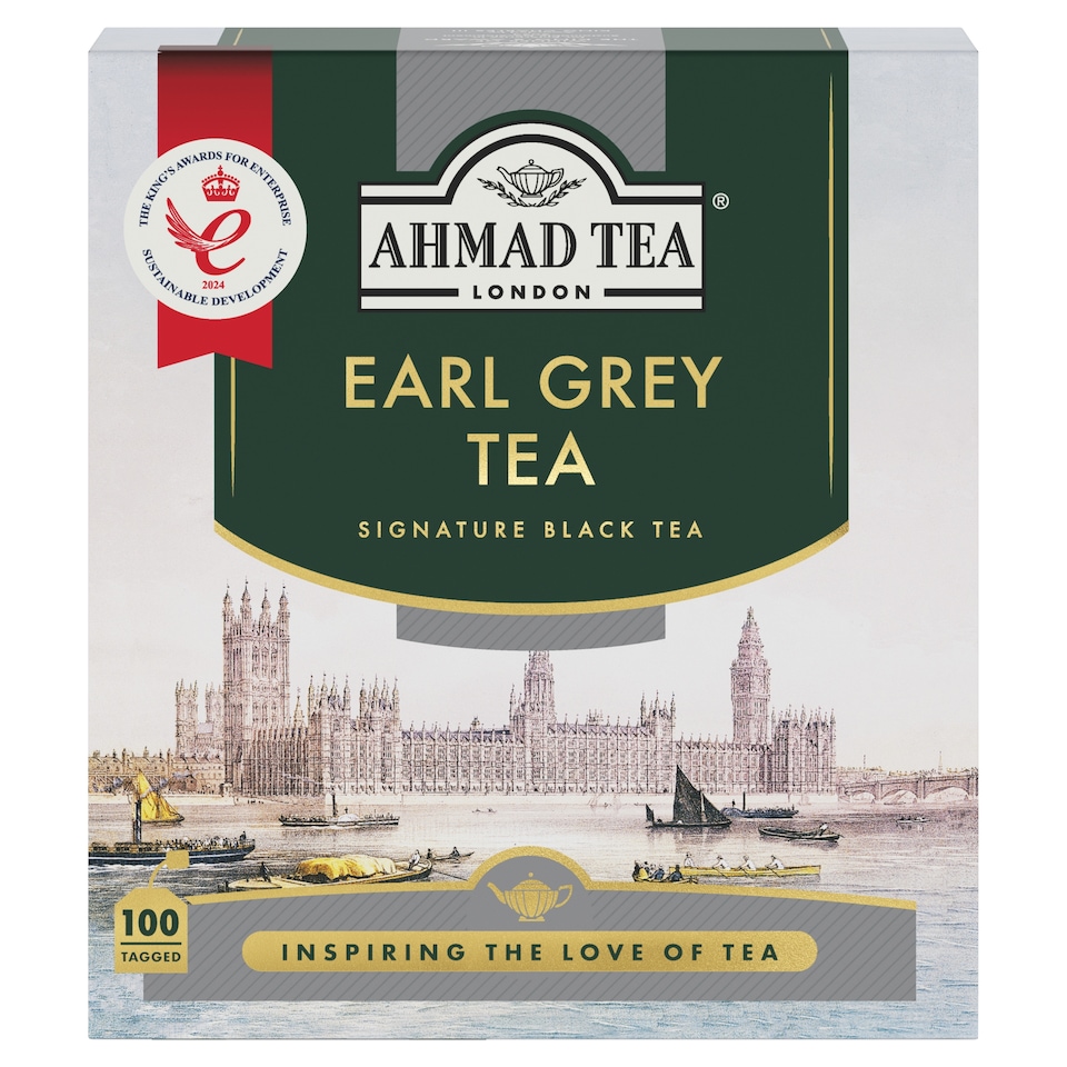 Obrázek 1 pro produkt Ahmad Tea Earl Grey černý čaj aromatizovaný s příchutí bergamotu 100 x 2g (200g)