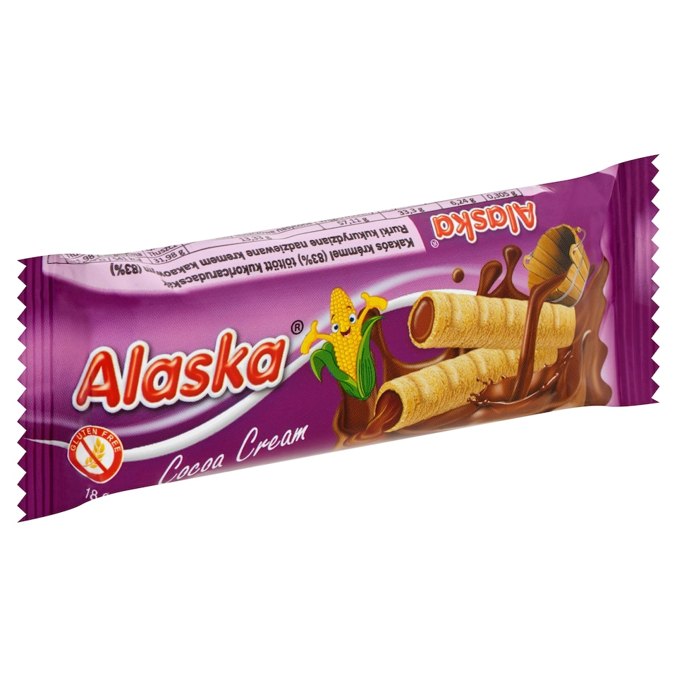 image 1 of Alaska Cocoa Cream Filled Corn Sticks 18 g