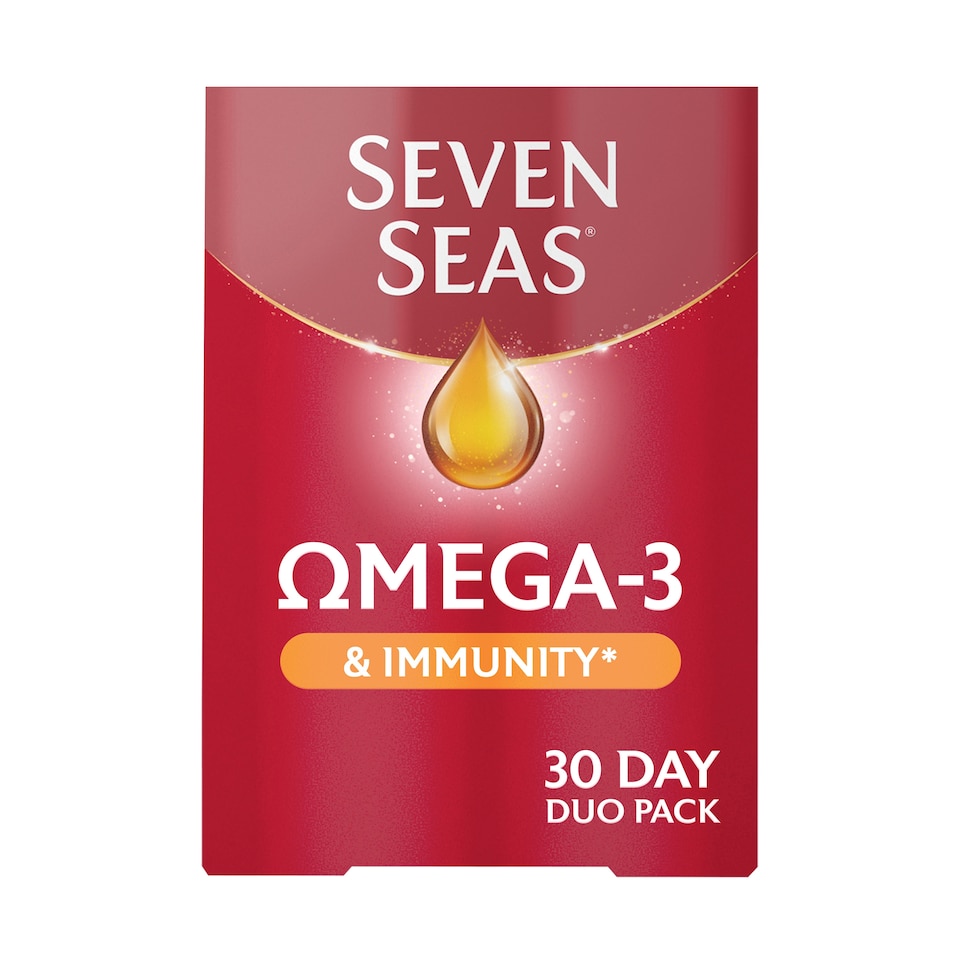 image 1 of Seven Seas Omega-3 & Immunity Fish Oil Capsules 30 Day Duo Pack