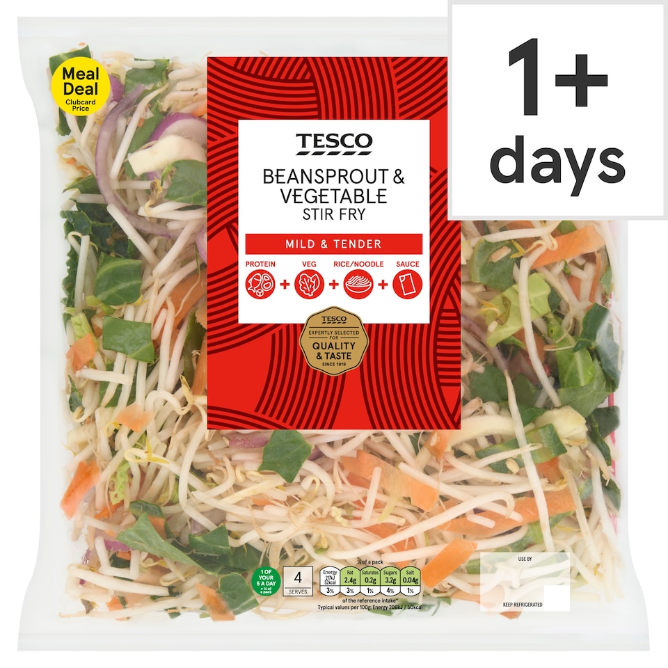 Tesco Beansprout & Vegetable Stir Fry 570g