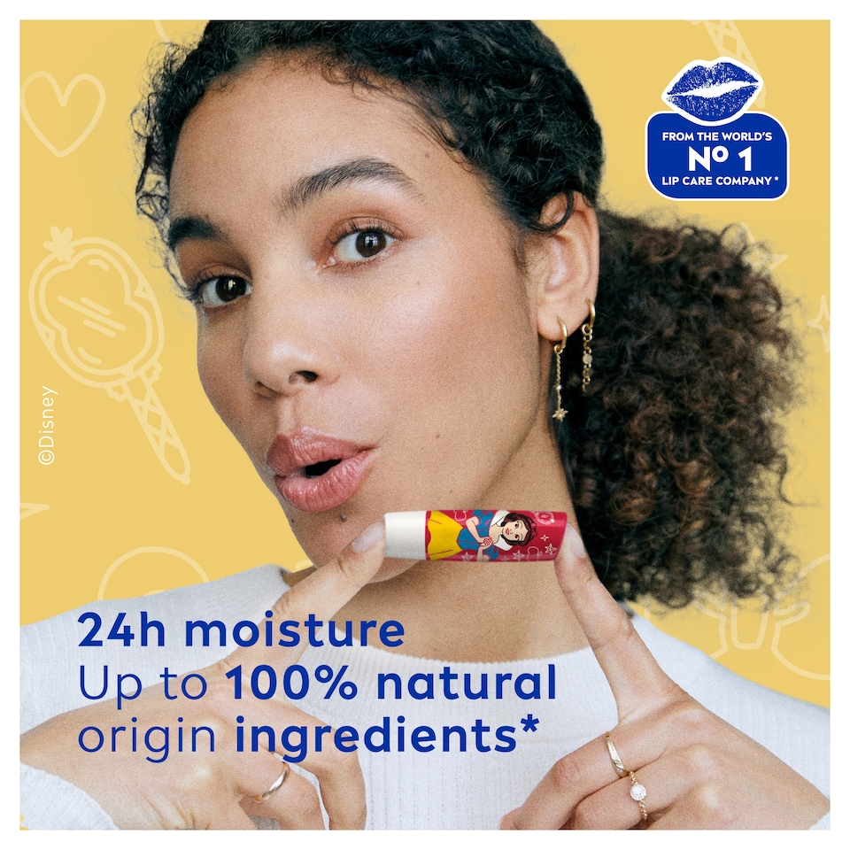 image 1 of NIVEA Disney Princess Snow White Candy Apple Dream Lip Balm 4.8g