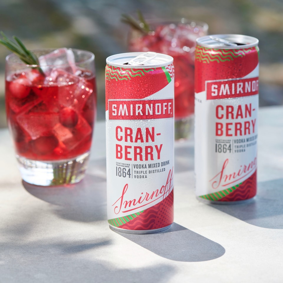 image 1 of Smirnoff Red Label Vodka and Cranberry Ready to Drink Premix 250ml