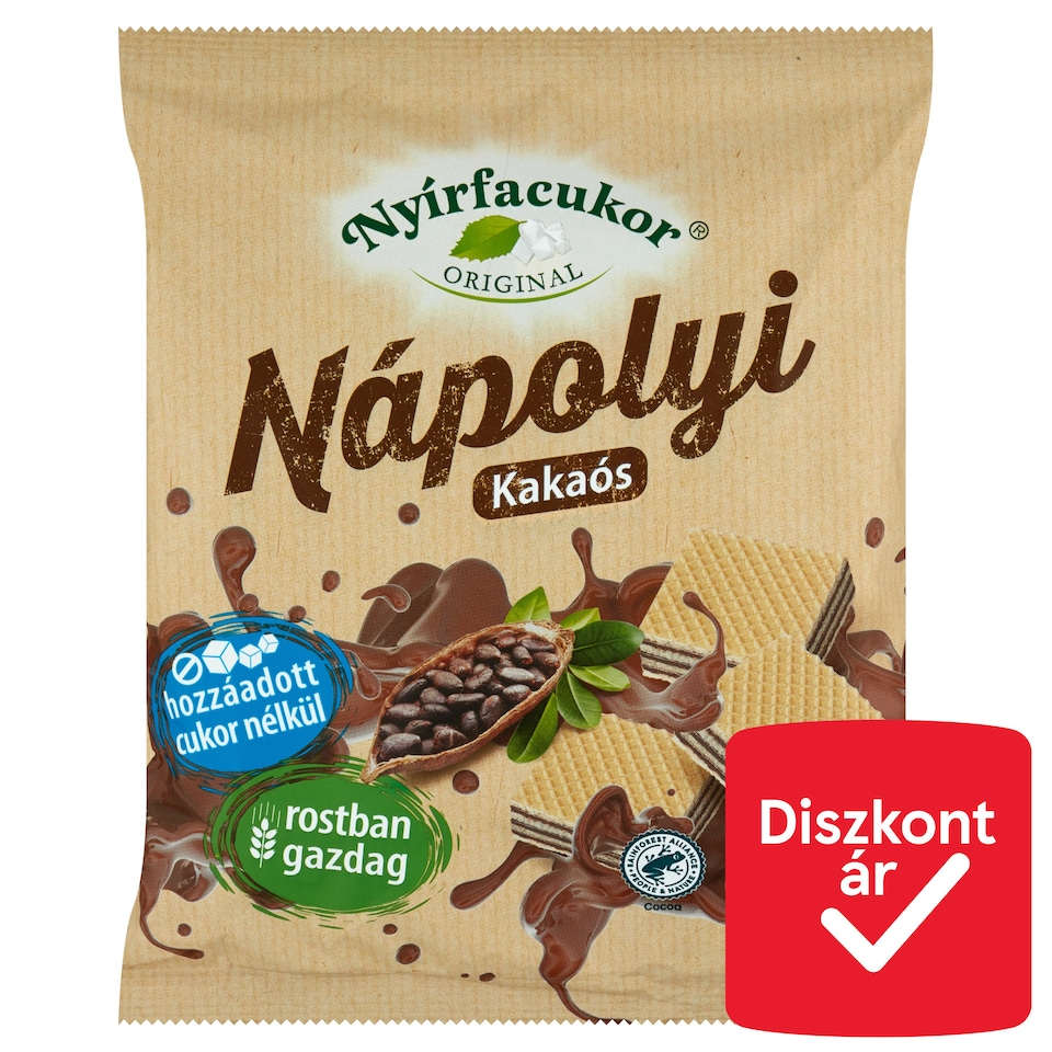 Nyírfacukor Original kakaós nápolyi xilittel és inulinnal 180 g