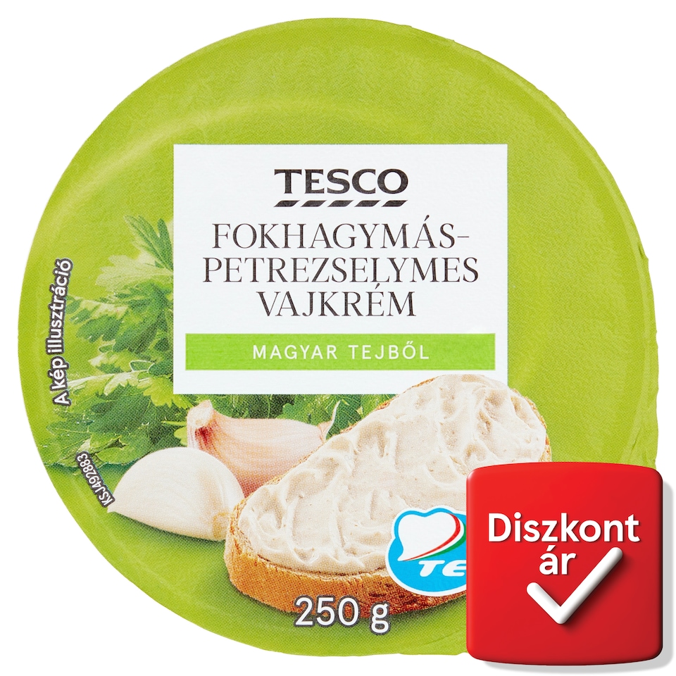 Tesco fokhagymás-petrezselymes vajkrém 250 g