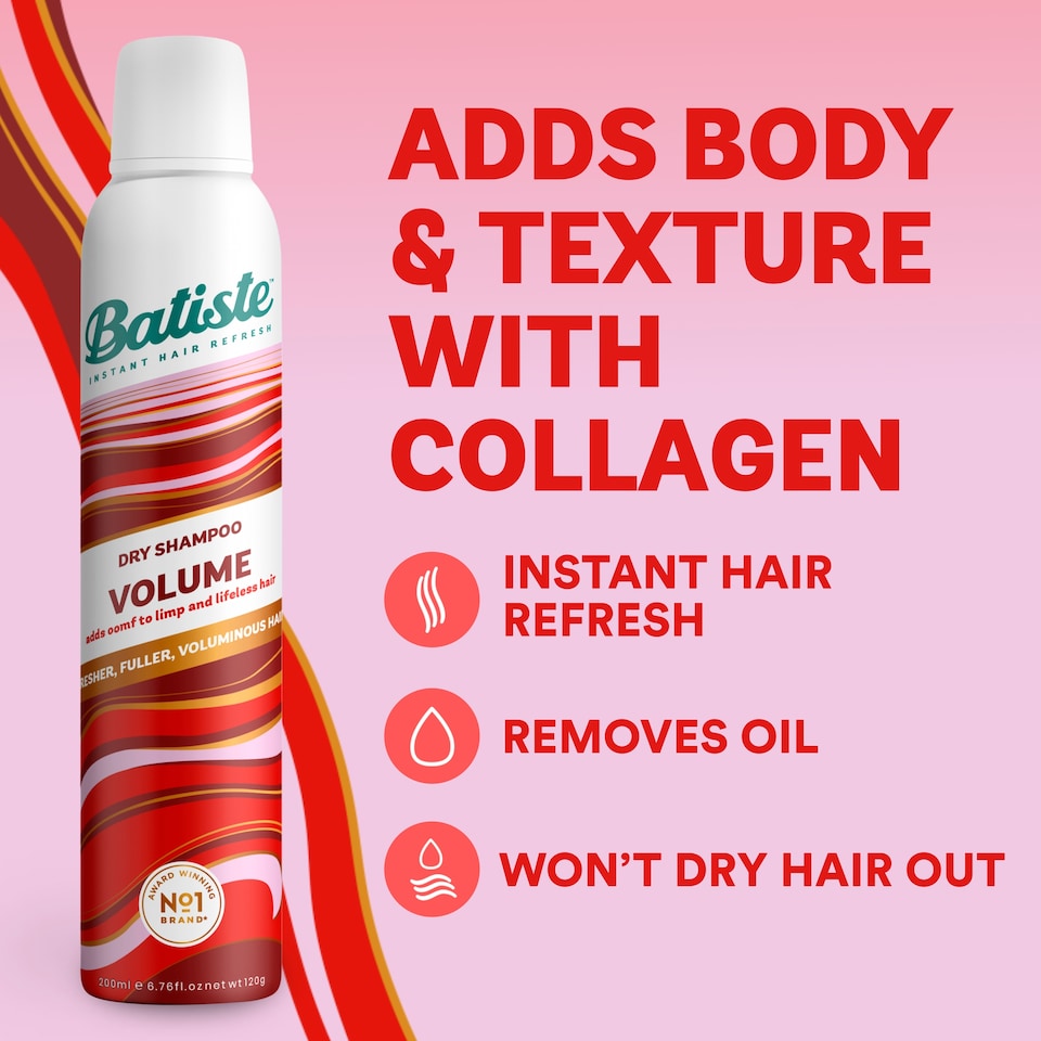 image 1 of Batiste Dry Shampoo Volume 200ml