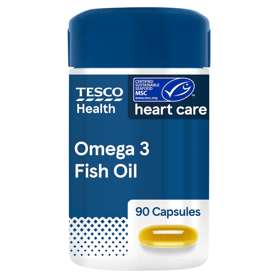 Tesco Health Fish Oil Omega-3 Capsules - 90s