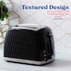 image 4 of Russell Hobbs Honeycomb 2 Slice Toaster Black
