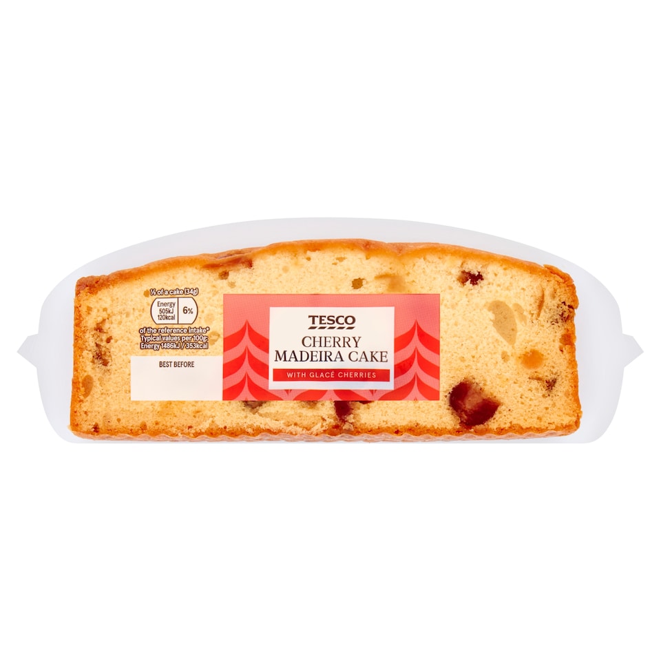 Tesco Cherry Madeira Cake with Glace Cherries