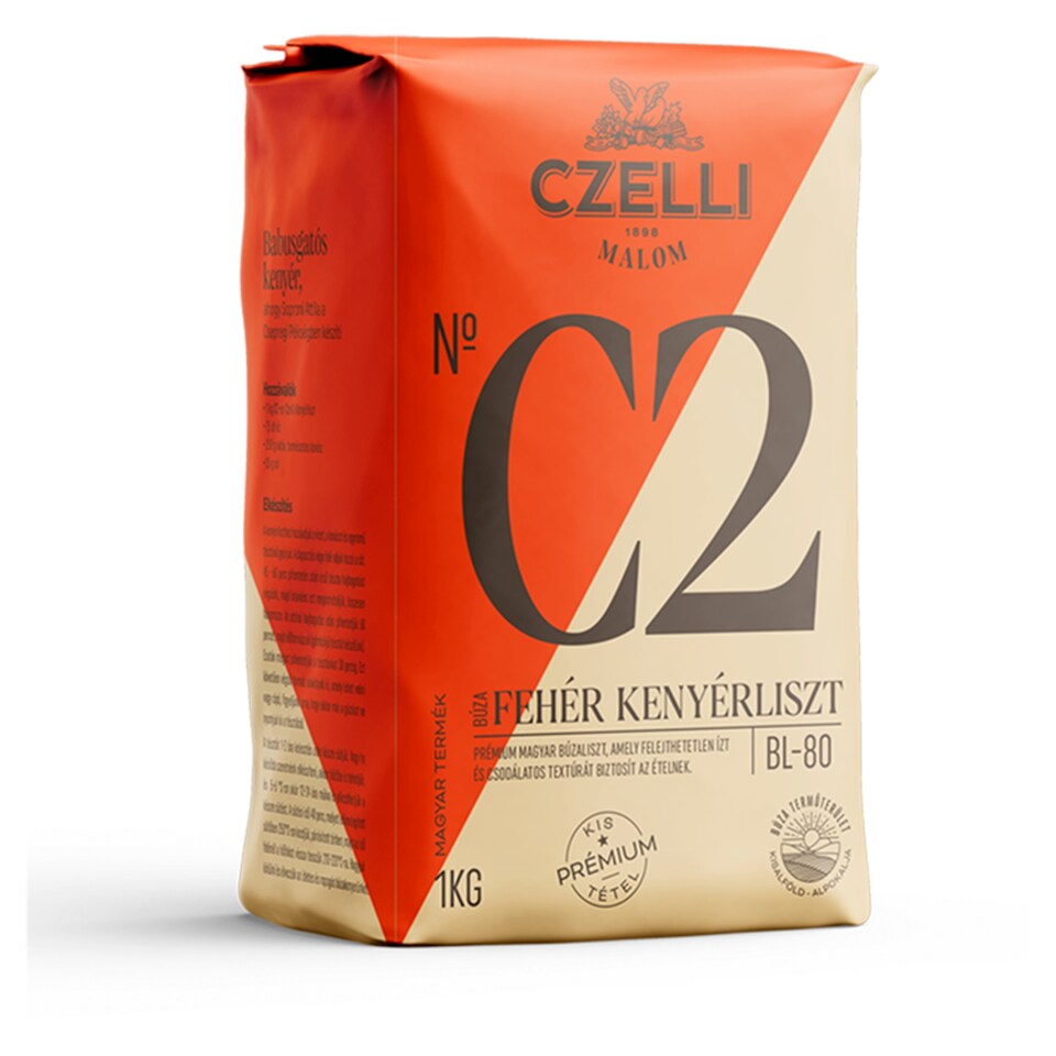 Czelli Malom N° C2 fehér kenyérliszt BL-80 1 kg