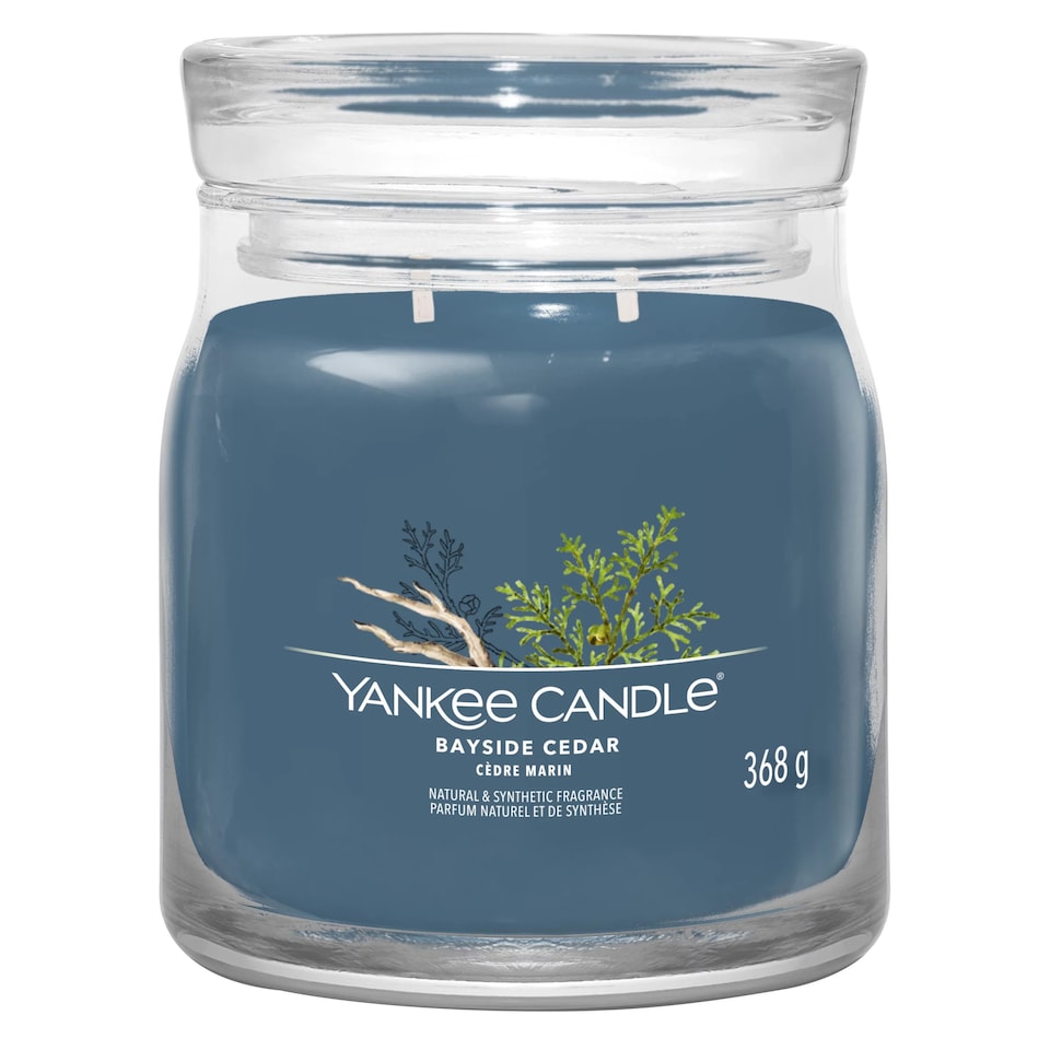 image 1 of Yankee Candle Signature Bayside Cedar Medium Jar 368g