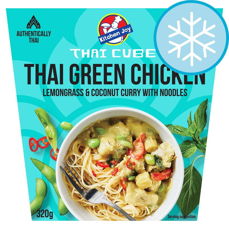 image 1 of Kitchen Joy Thai Green Chicken Lemongrass & Coconut Curry with Noodles 320g