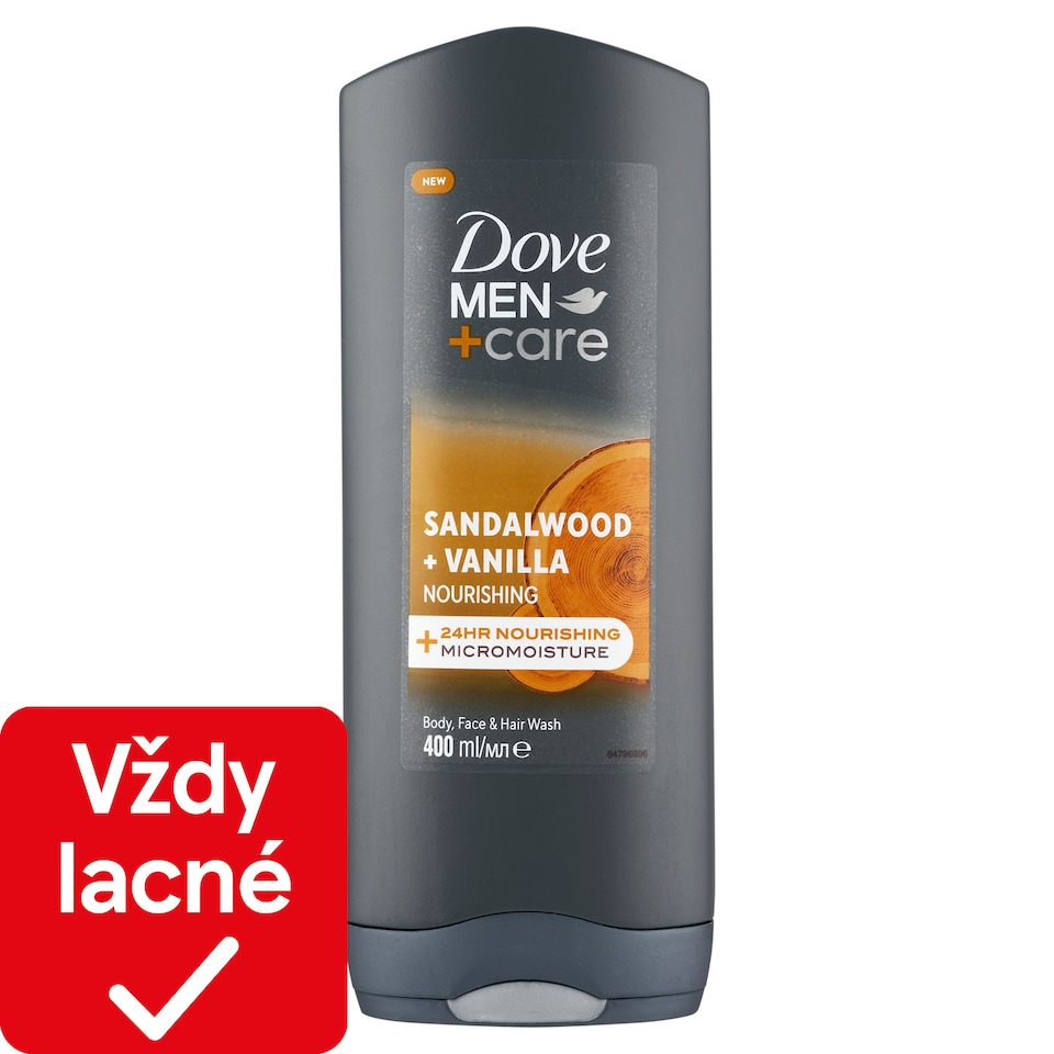 obrázok 1 z Dove Men+Care Sandalwood & Vanilla sprchovací gél 400 ml