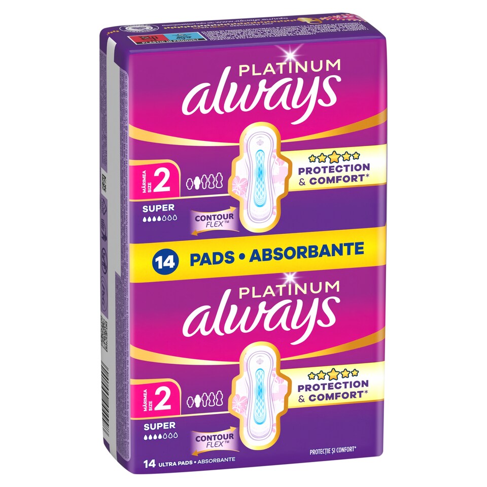 obrázok 1 z Always Platinum Hygienické Vložky Super (Veľkosť 2) 14 Vložiek