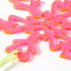 image 4 of Paperchase Neon Christmas Hanging Snowflake Decoration - Pink