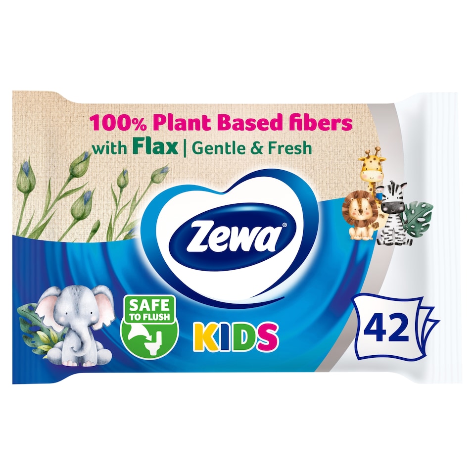 Zewa Kids nedves toalettpapír 42 db 1. kép