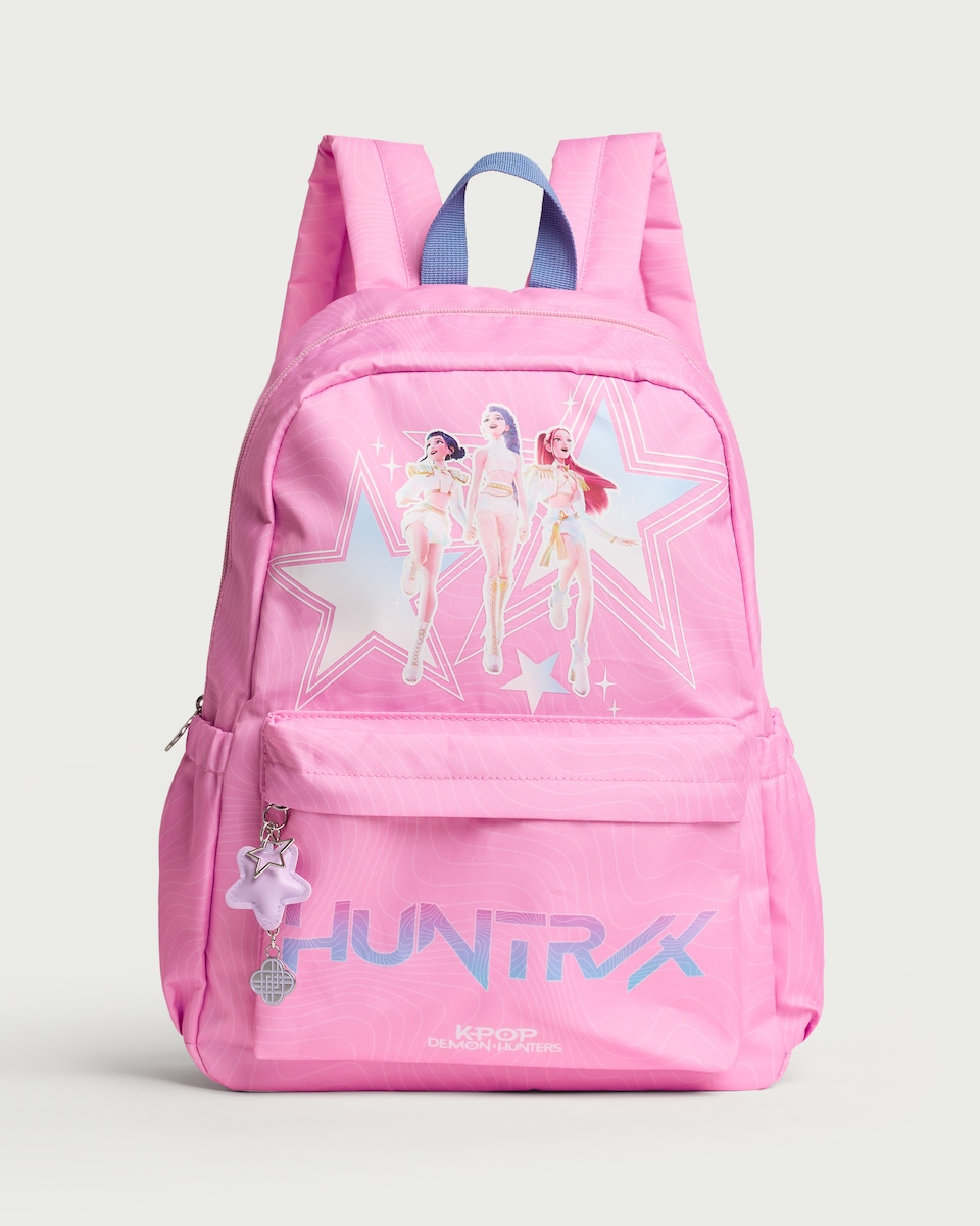 image 1 of K-Pop Demon Hunters Printed Backpack in Pink