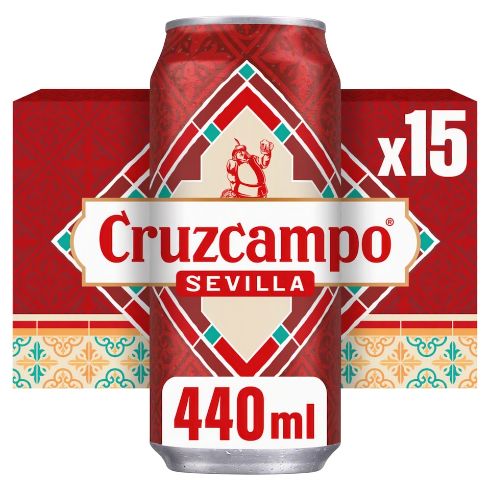 Cruzcampo Sevilla Lager Beer 15x440ml