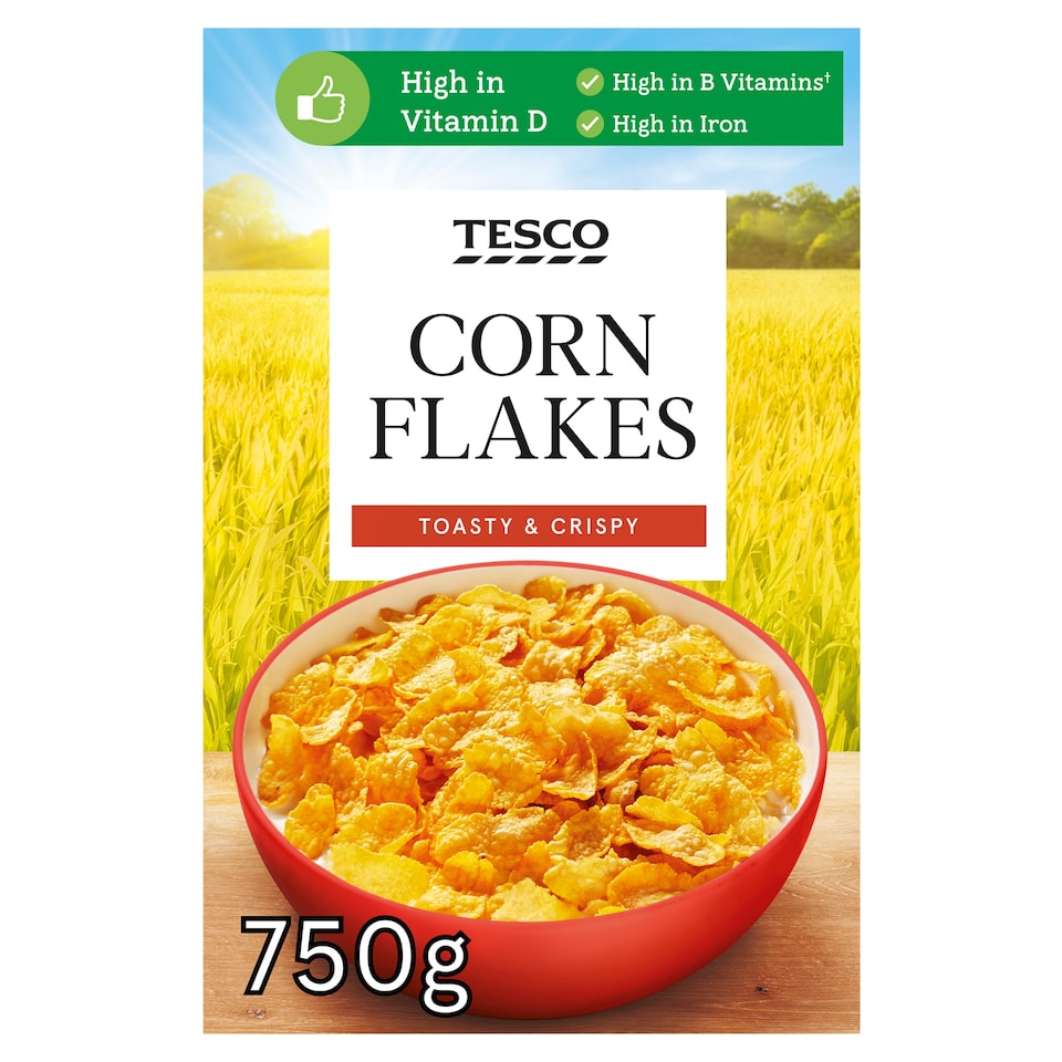 Tesco Corn Flakes Cereal 750G