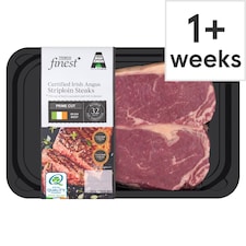 Tesco Finest Irish Angus Striploin Steak 454G