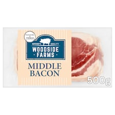 Woodside Farms Middle Bacon 500G