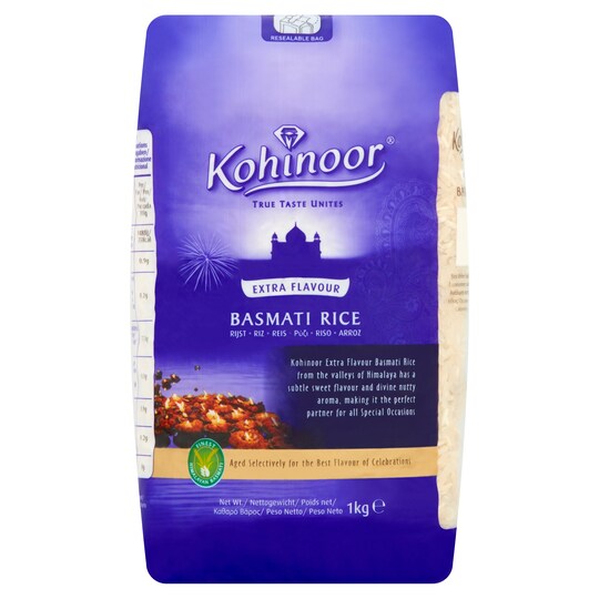 Kohinoor Blue Basmati Rice 1Kg Tesco Groceries kohinoor-blue-basmati-rice-1kg-tesco-groceries