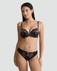 image 2 of F&F Floral Lace Underwired Push Up Bra in Multi