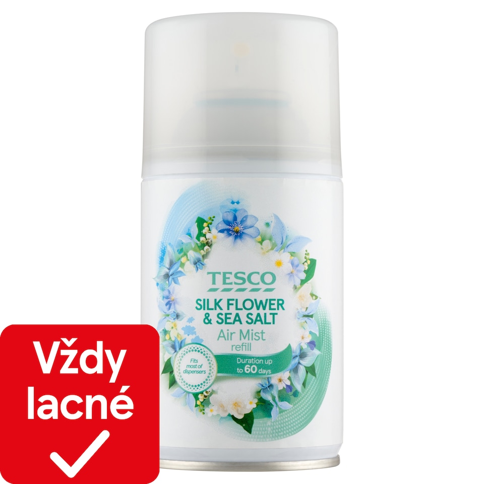 Tesco Silk Flower and Sea Salt náhradná náplň do automatického osviežovača vzduchu 250 ml
