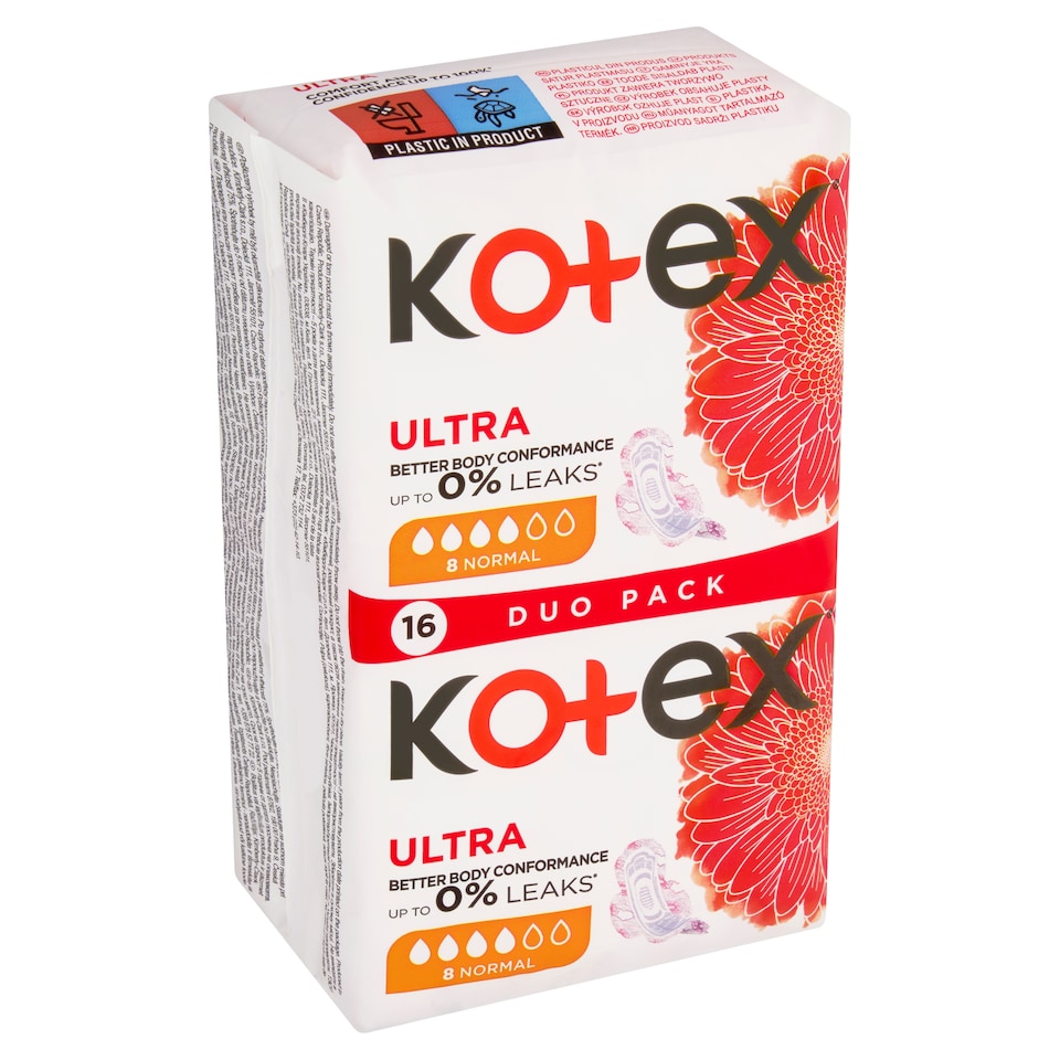 image 1 of Kotex Ultra Normal dámske hygienické vložky 16 ks
