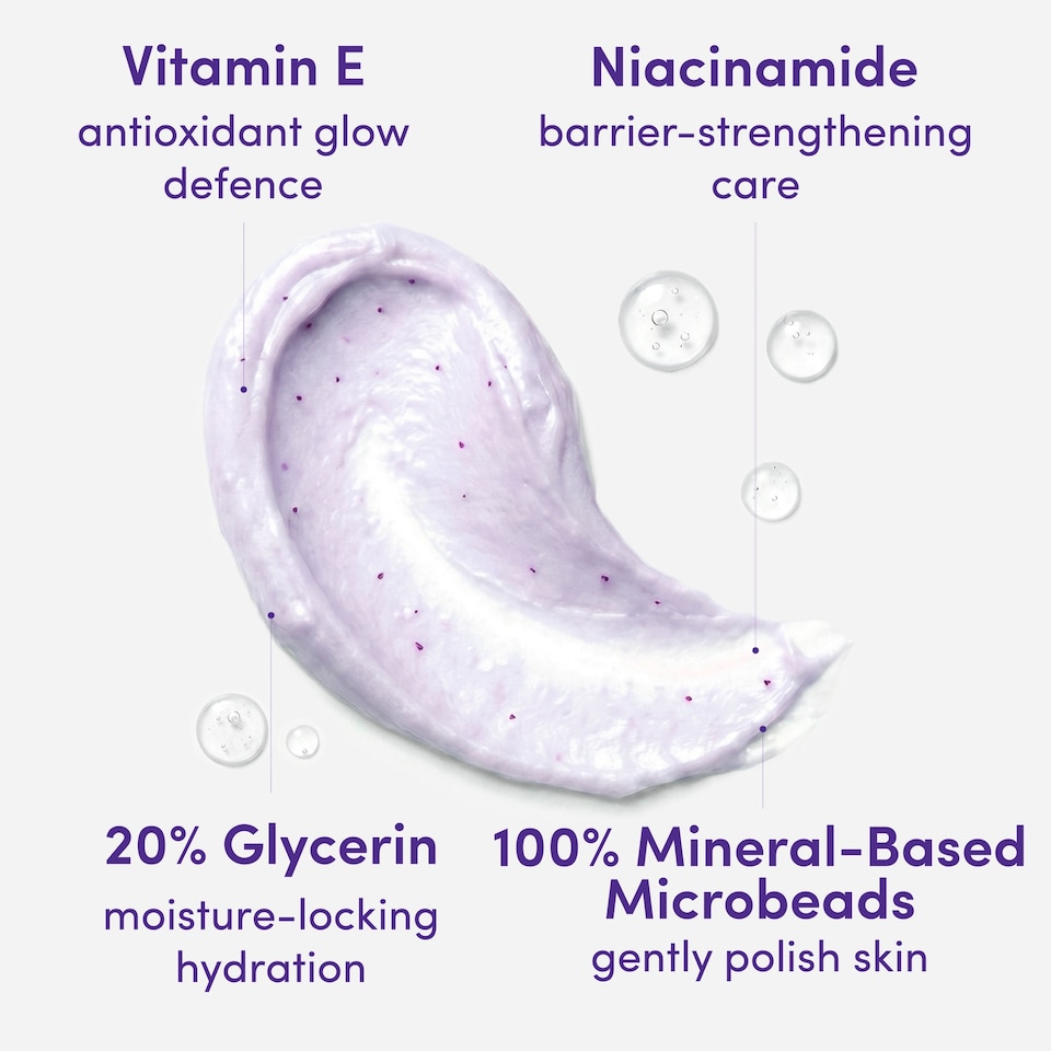 image 1 of Dove Body + Mind French Lavender & Oat Milk Bath Scrub 295ml