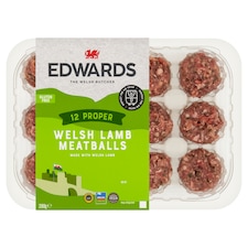 Edwards 12 Welsh Lamb Meatballs 280g