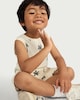 image 2 of F&F Boys 3-Pack Pure Cotton Printed Vests in Stone