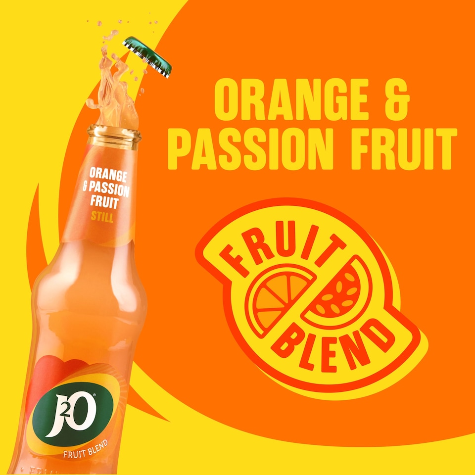 image 1 of J2O Orange & Passion Fruit 4x275ml