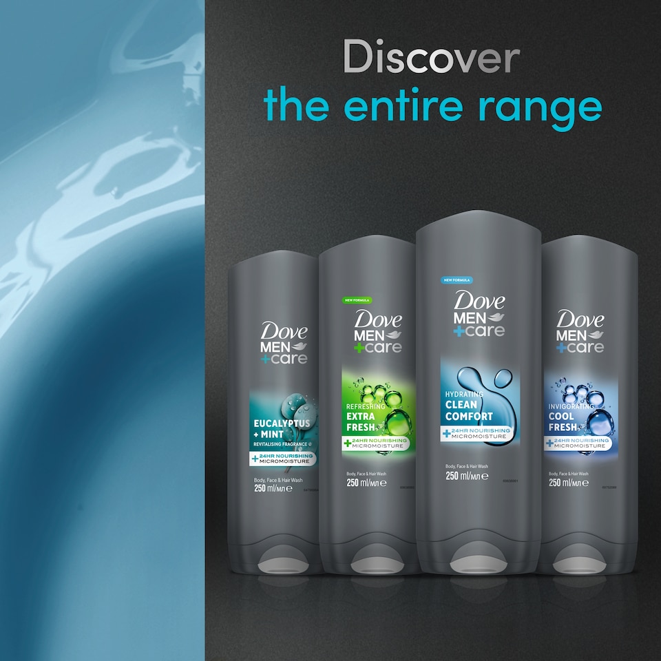 image 1 of Dove Men+ Clean Comfort Face & Body Wash 250Ml