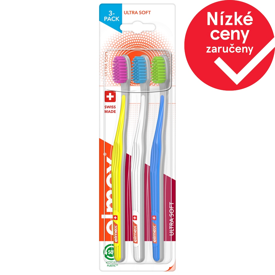 Obrázek 1 pro produkt elmex® Ultra Soft zubní kartáček měkký multipack 3ks