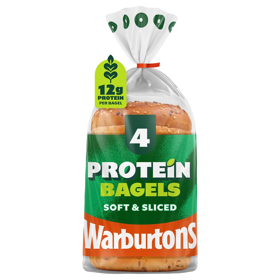 Warburtons 4 Protein Bagels