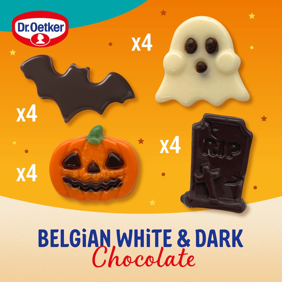 image 1 of Dr. Oetker Halloween Chocolate Cake Decorations 16g