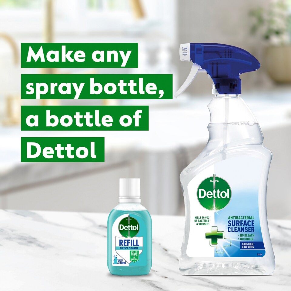 image 1 of Dettol Original Antibacterial Surface Cleanser Refill Spray 50ml