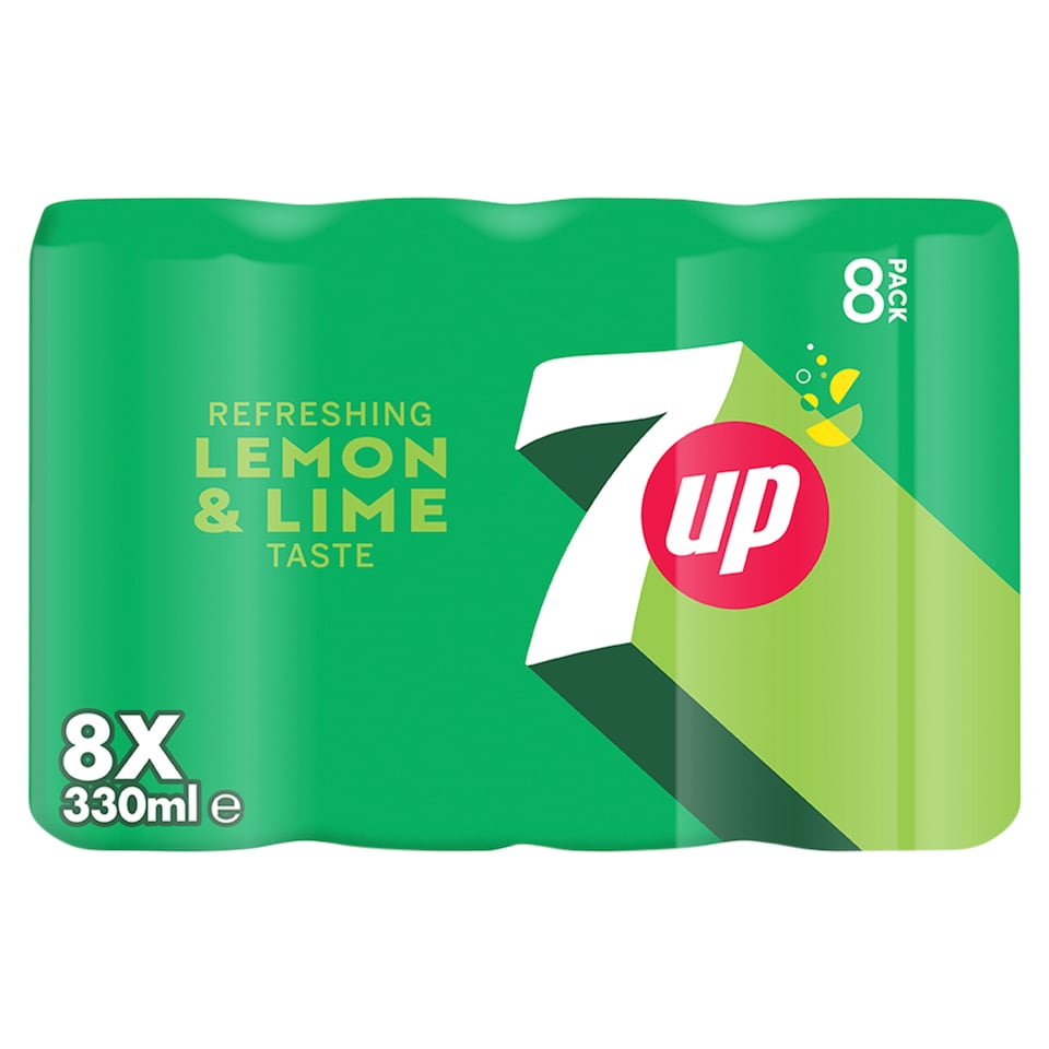 7UP Lemon & Lime Cans 8 x 330ml