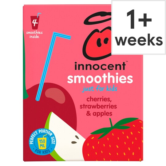 Innocent Kids Smoothie Cherries Strawberries 4X150ml Tesco Groceries